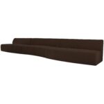 Naomi 3 Piece Wave Modular Sectional Dark Brown 9 Naomi 3 Piece Wave Modular Sectional Dark Brown OA-1097-20 OA 1097 20 Naomi diagL shadsilo