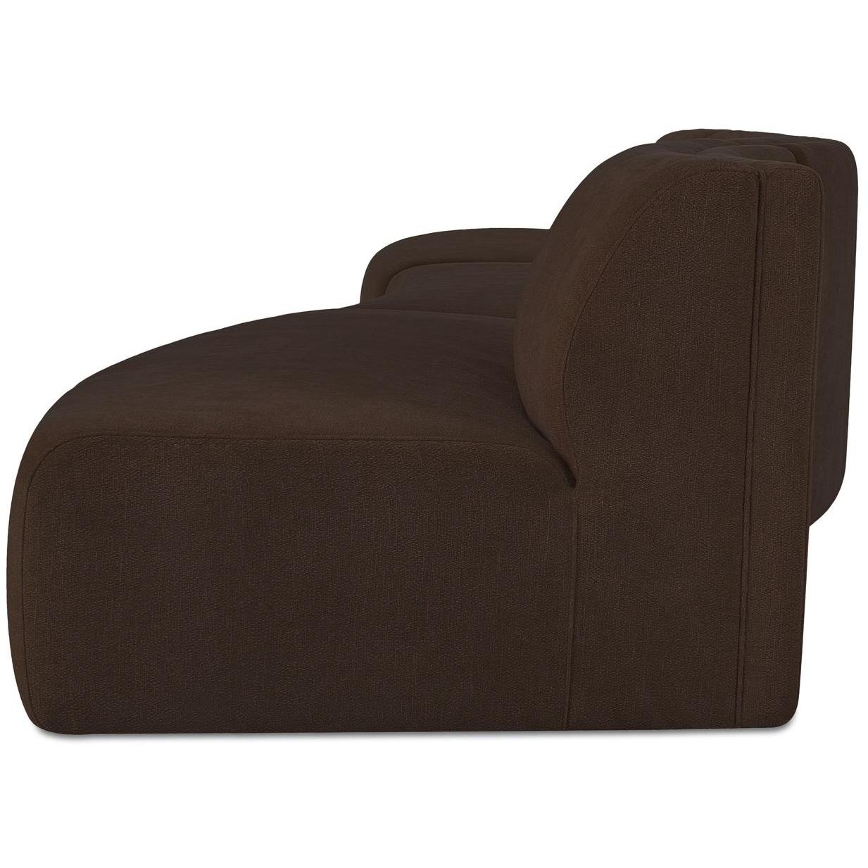 Naomi 3 Piece Wave Modular Sectional Dark Brown 4 Naomi 3 Piece Wave Modular Sectional Dark Brown - Image 4