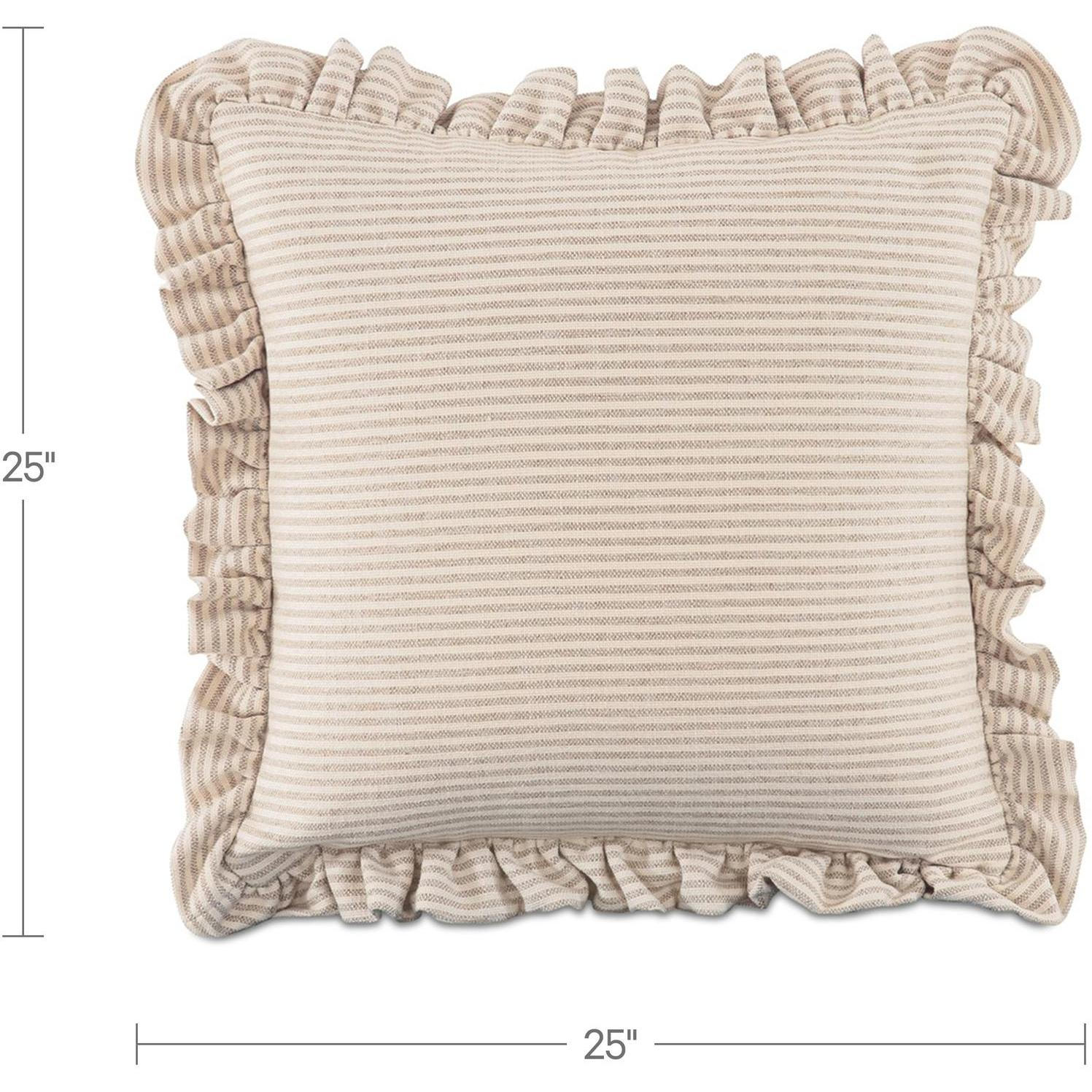 Betty 25 Inch Cushion Beige Stripe 6 Betty 25 Inch Cushion Beige Stripe - Image 6