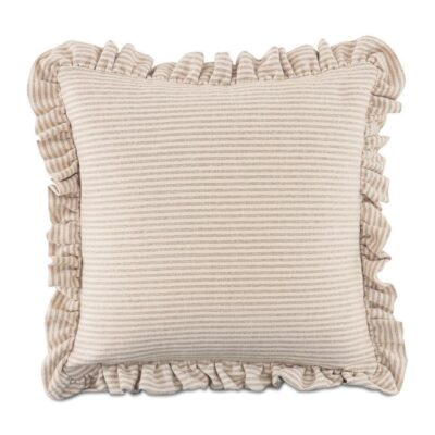 Betty 25 Inch Cushion Beige Stripe