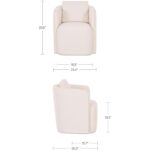 Cecil Dining Chair Warm White OA-1113-05 OA 1113 05 70 dim
