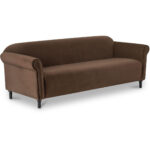 Harmony Sofa Dark Brown Faux Mohair 11 Harmony Sofa Dark Brown Faux Mohair - Image 3
