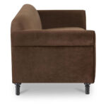 Harmony Sofa Dark Brown Faux Mohair 12 Harmony Sofa Dark Brown Faux Mohair - Image 4