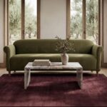 Harmony Sofa Dark Green Faux Mohair OA-1115-27 OA 1115 27 10