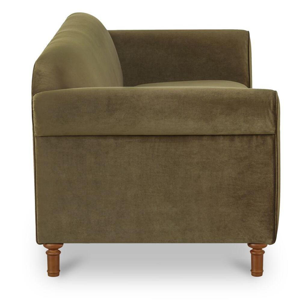Harmony Sofa Dark Green Faux Mohair 3 Harmony Sofa Dark Green Faux Mohair - Image 3