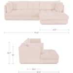 Mischa Sectional Light Beige OA-1116-34-R-0 OA 1116 34 R 0 70 dim