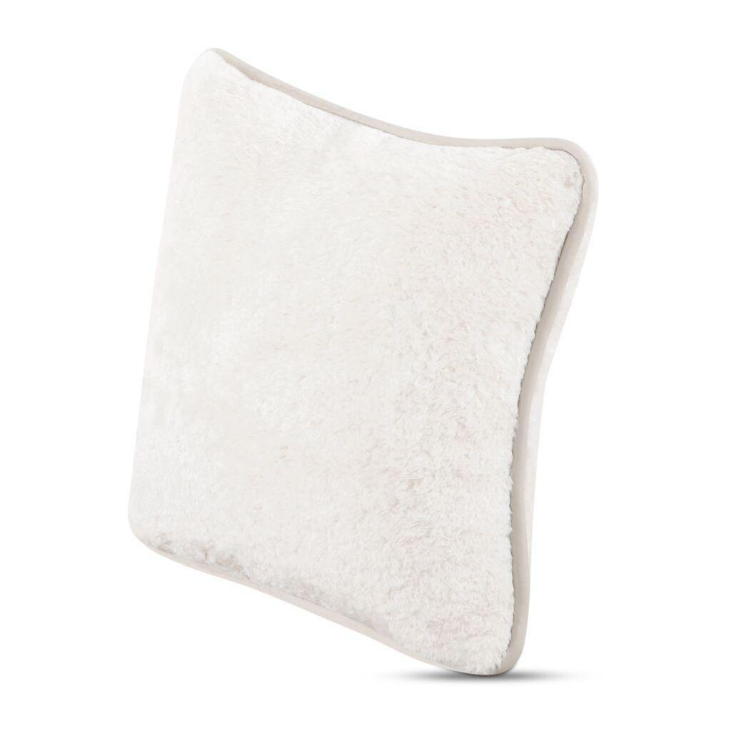 Carr 25In Cushion Faux Fur Cream 4 Carr 25In Cushion Faux Fur Cream - Image 4