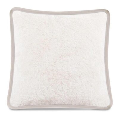 Carr 25In Cushion Faux Fur Cream