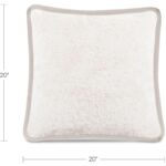 Carr 20In Cushion Faux Fur Cream OA-1118-05 OA 1118 05 70 dim