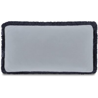 Yasmin Lumbar Cushion Light Blue Faux Mohair