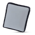 Yasmin Square Cushion Light Blue Faux Mohair 8 Yasmin Square Cushion Light Blue Faux Mohair - Image 3