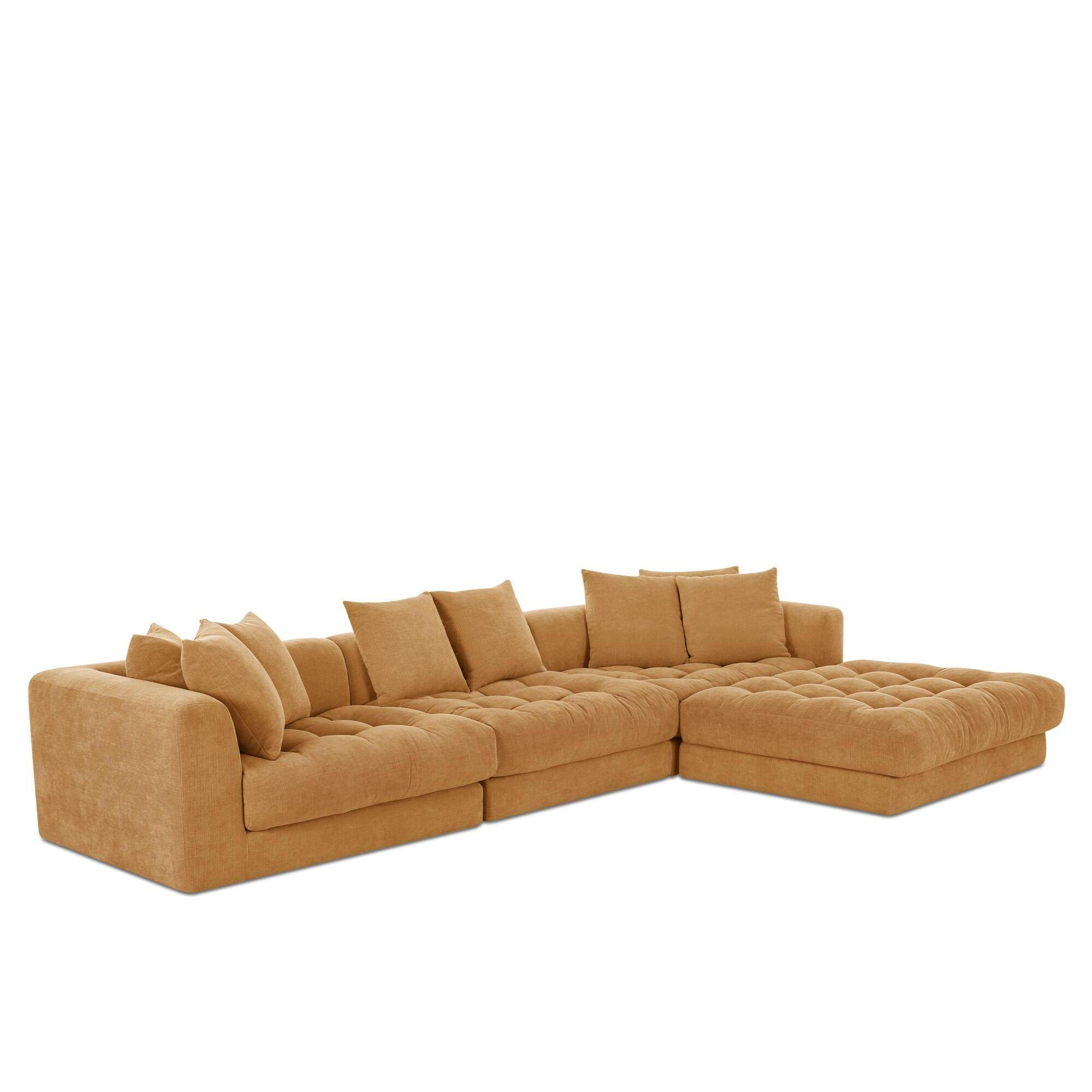 Davie Lounge Modular Sectional Golden Yellow 3 Davie Lounge Modular Sectional Golden Yellow - Image 3