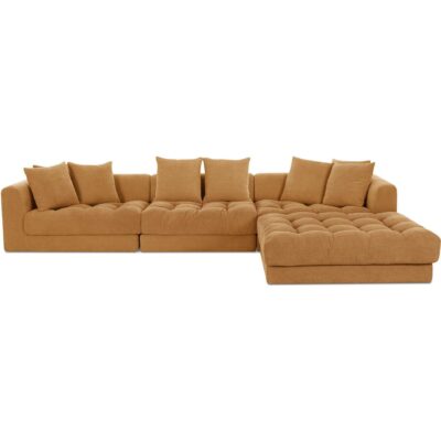 Davie Lounge Modular Sectional Golden Yellow