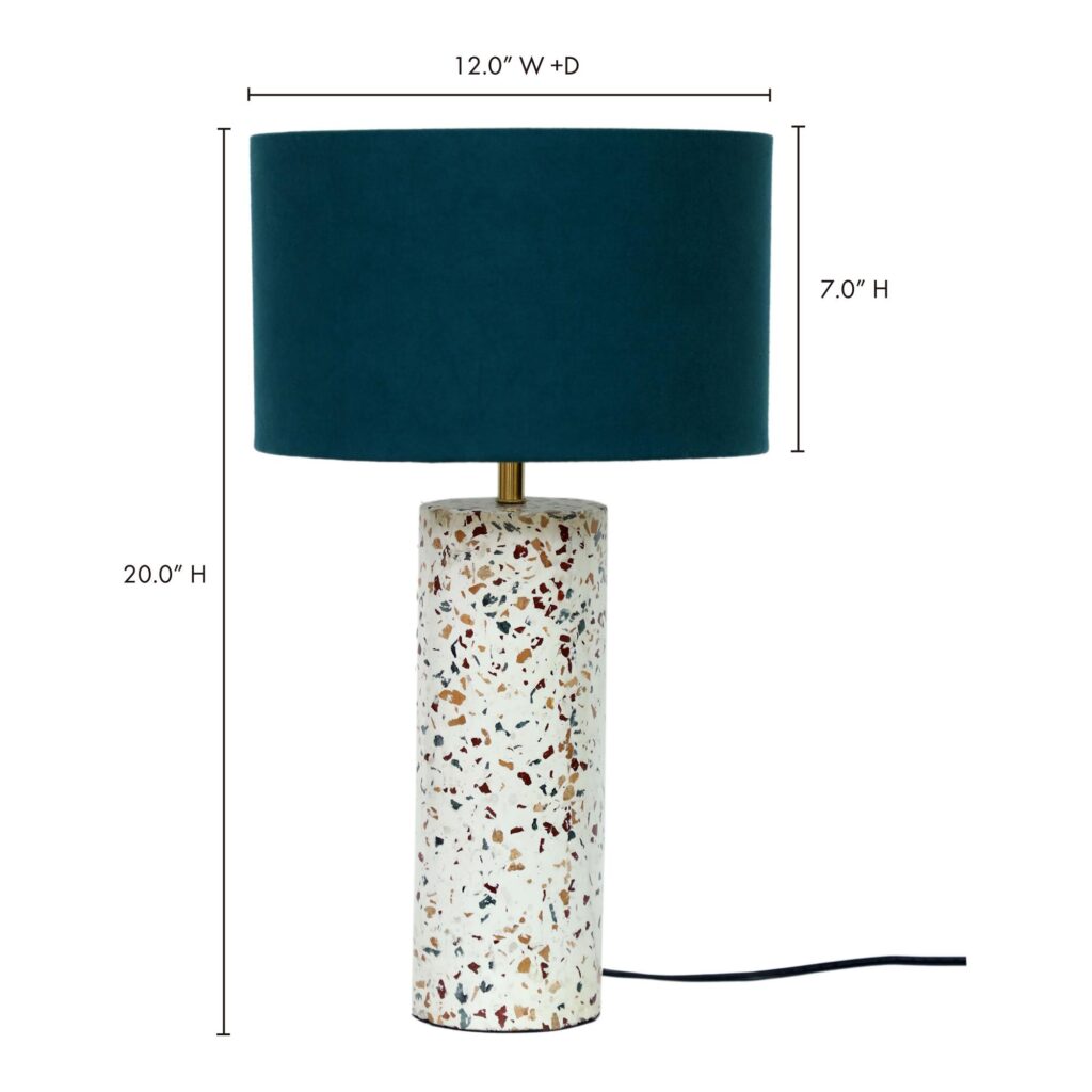 Terrazzo Cylinder Table Lamp - Image 3