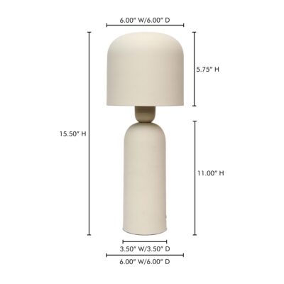 Echo Table Lamp Cream OD-1019-34 OD 1019 34 70