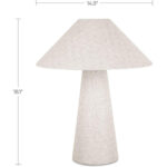 Nori Table Lamp Flecked White 9 Nori Table Lamp Flecked White - Image 5