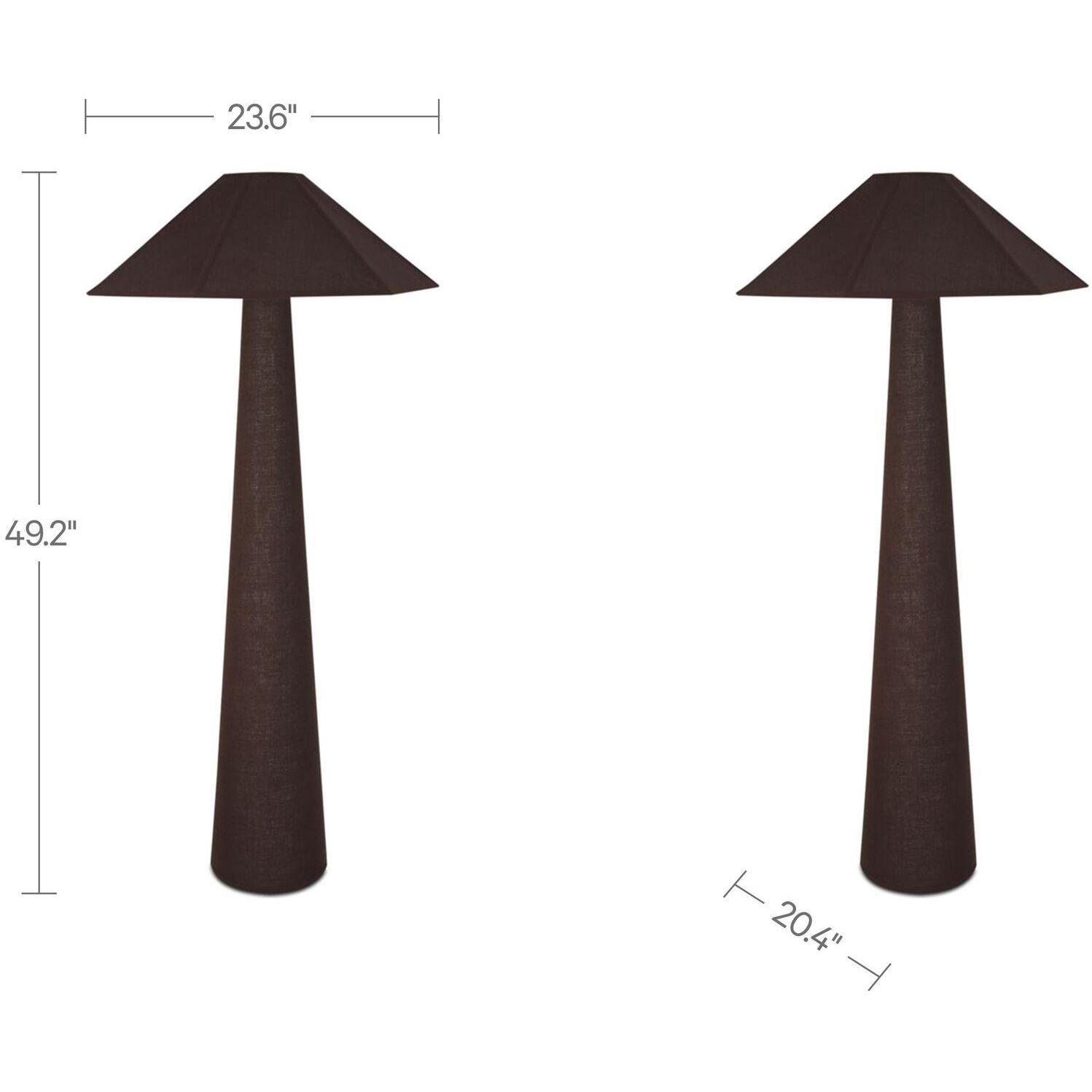 Gigi Floor Lamp Dark Brown 5 Gigi Floor Lamp Dark Brown - Image 5