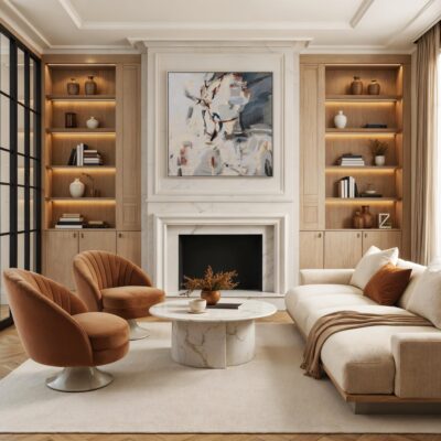 Sagea Hand-Painted Canvas Art