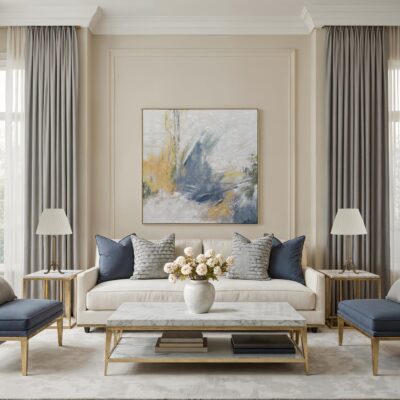 Eclat Hand-Painted Canvas Art