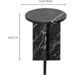 Grace Accent Table Black Marble PJ-1021-02 PJ 1021 02 70