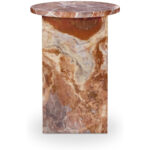 Grace Accent Table Orange Levante Marble 12 Grace Accent Table Orange Levante Marble - Image 5