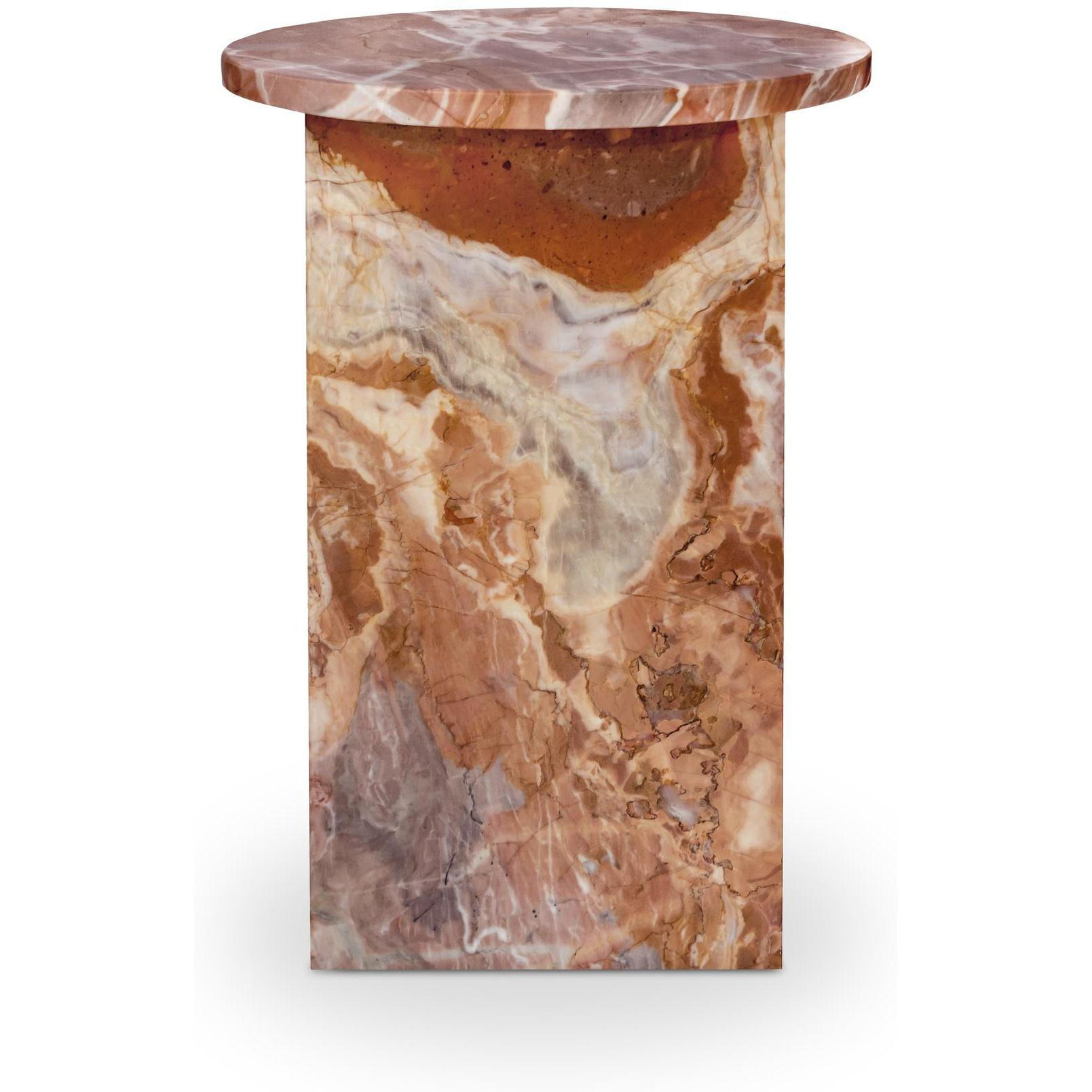 Grace Accent Table Orange Levante Marble 5 Grace Accent Table Orange Levante Marble - Image 5