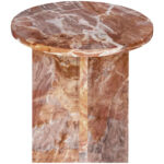 Grace Accent Table Orange Levante Marble 13 Grace Accent Table Orange Levante Marble - Image 6