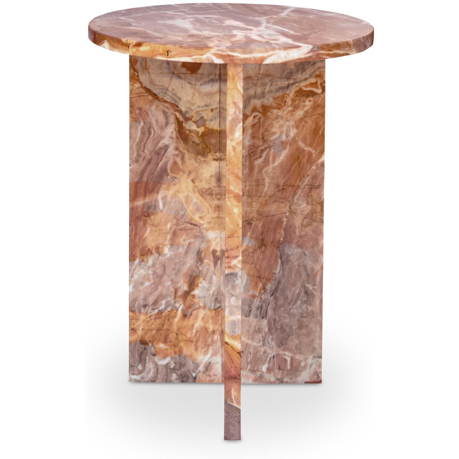 Grace Accent Table Orange Levante Marble 1 Grace Accent Table Orange Levante Marble