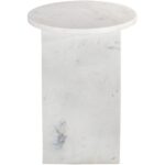 Grace Accent Table White Marble PJ-1021-18 PJ 1021 18 01