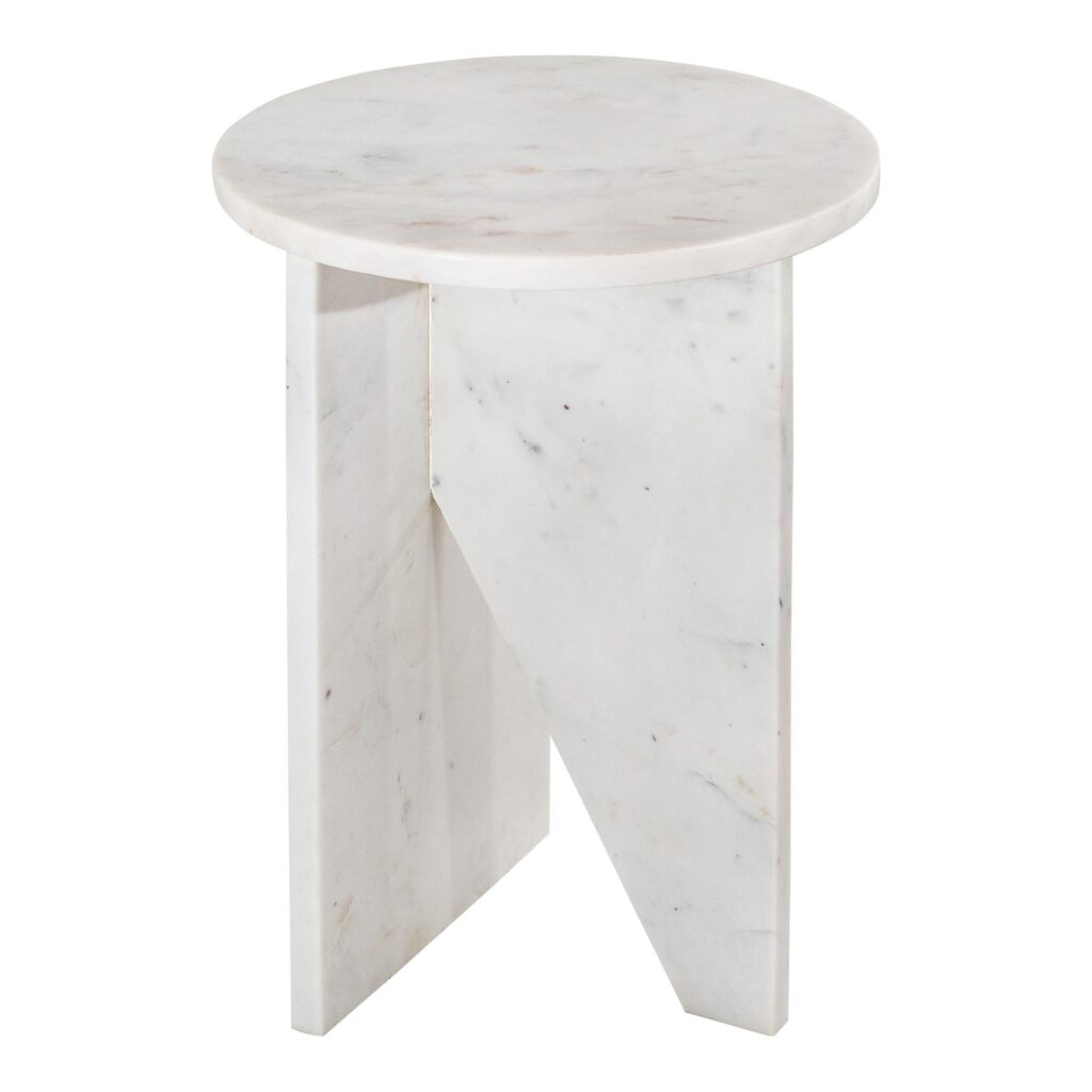 Grace Accent Table White Marble - Image 3