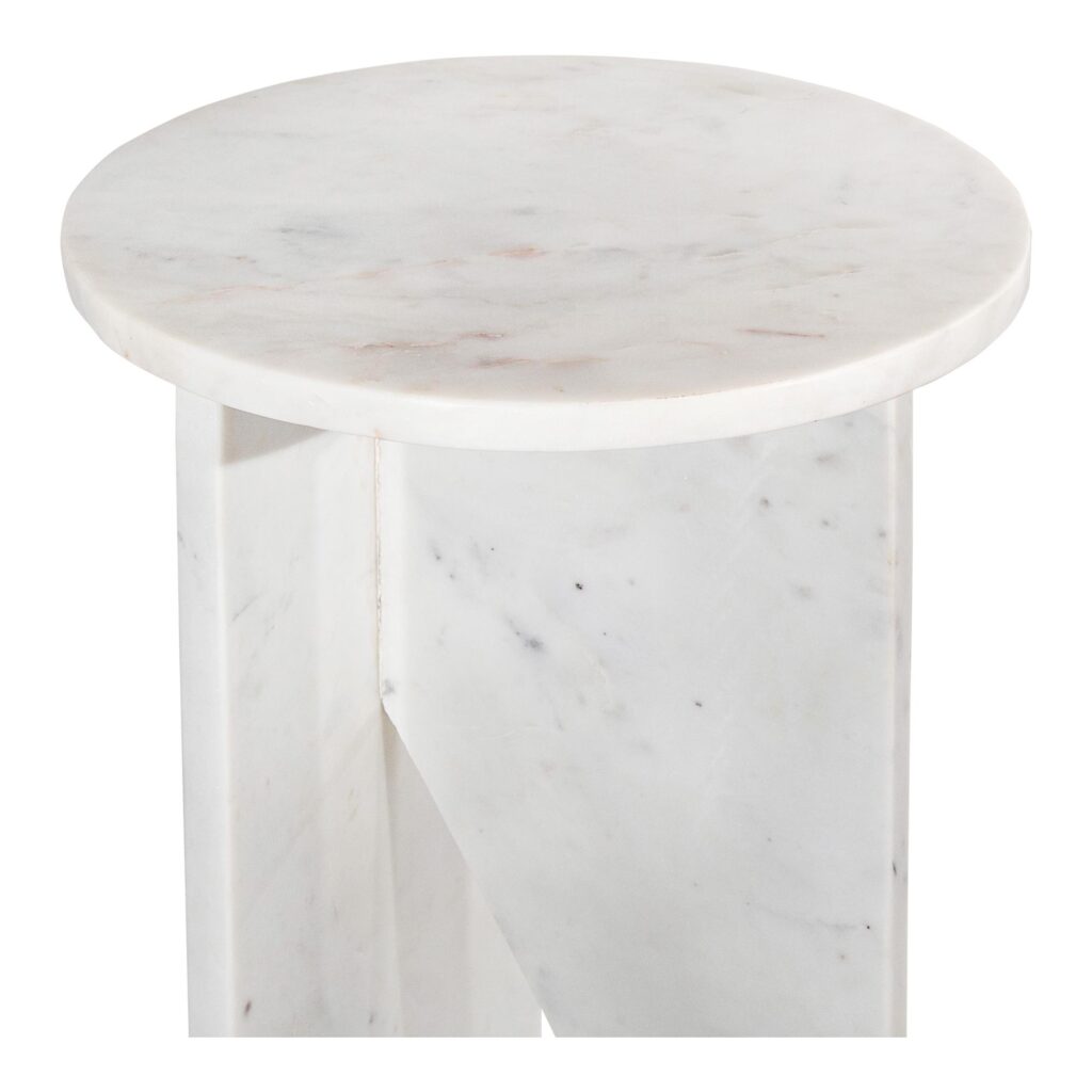 Grace Accent Table White Marble - Image 5