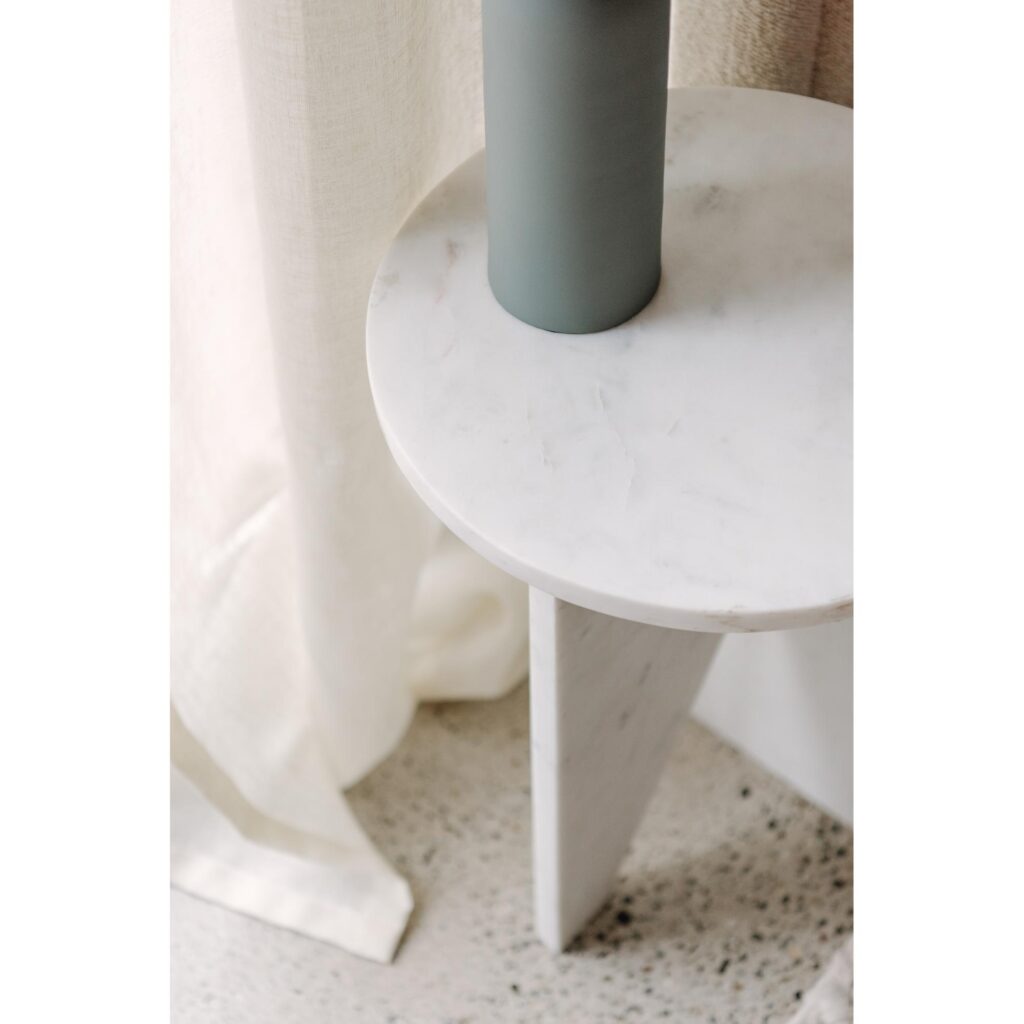 Grace Accent Table White Marble - Image 7