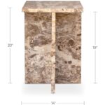 Blair Accent Table Panther Marble 5 Blair Accent Table Panther Marble PJ-1024-34 PJ 1024 34 70 dim