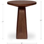 Harley Side Table Dark Brown 9 Harley Side Table Dark Brown PJ-1026-20 PJ 1026 20 70 dim