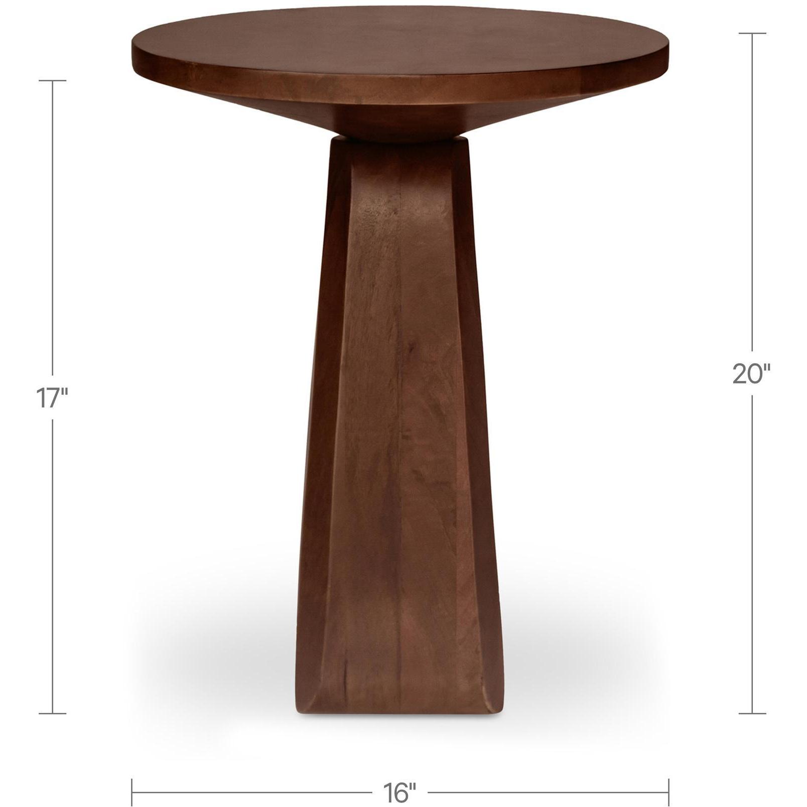 Harley Side Table Dark Brown 5 Harley Side Table Dark Brown - Image 5