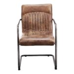 Ansel Arm Chair Grazed Brown Leather (Set of 2) 9 Ansel Arm Chair Grazed Brown Leather (Set of 2) PK-1052-03 PK 1052 03