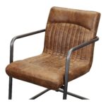 Ansel Arm Chair Grazed Brown Leather (Set of 2) 12 Ansel Arm Chair Grazed Brown Leather (Set of 2) PK-1052-03 PK 1052 03 03