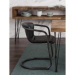Freeman Dining Chair Onyx Black Leather (Set of 2) 14 Freeman Dining Chair Onyx Black Leather (Set of 2) PK-1059-02 PK 1059 02 30