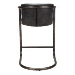 Freeman Counter Stool Onyx Black Leather (Set of 2) 10 Freeman Counter Stool Onyx Black Leather (Set of 2) PK-1061-02 PK 1061 02 02