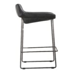 Starlet Counter Stool Onyx Black Leather (Set of 2) 17 Starlet Counter Stool Onyx Black Leather (Set of 2) PK-1106-02 PK 1106 02 02
