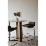 Starlet Counter Stool Onyx Black Leather (Set of 2) 21 Starlet Counter Stool Onyx Black Leather (Set of 2) PK-1106-02 PK 1106 02 30