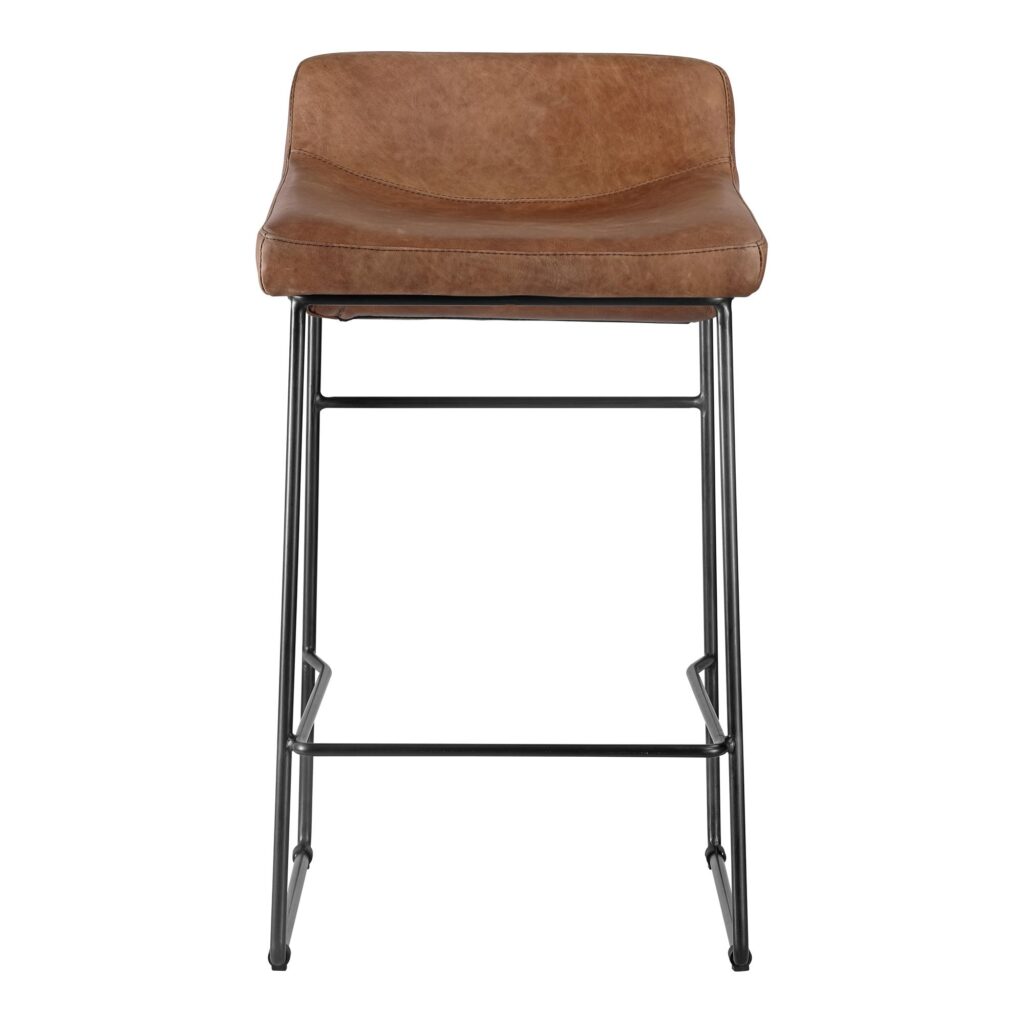 Starlet Counter Stool Open Road Brown Leather (Set of 2) - Image 4