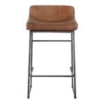 Starlet Counter Stool Open Road Brown Leather (Set of 2) 14 Starlet Counter Stool Open Road Brown Leather (Set of 2) PK-1106-14 PK 1106 14