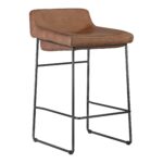 Starlet Counter Stool Open Road Brown Leather (Set of 2) 15 Starlet Counter Stool Open Road Brown Leather (Set of 2) PK-1106-14 PK 1106 14 01
