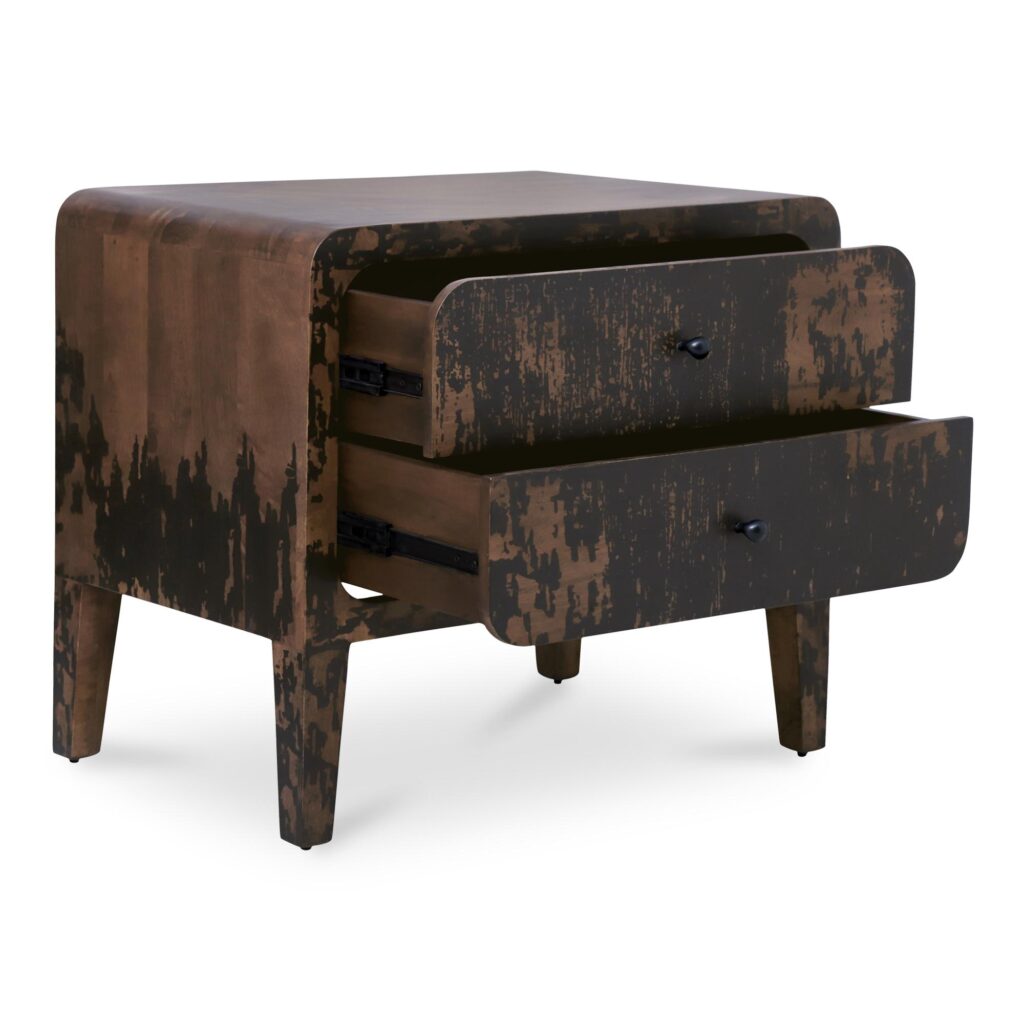 Iris Nightstand Distressed Black - Image 2