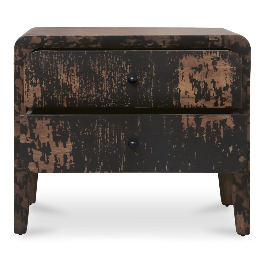 Iris Nightstand Distressed Black - Image 4