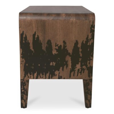 Iris Nightstand Distressed Black PP-1022-02 PP 1022 02 Iris side shadsilo