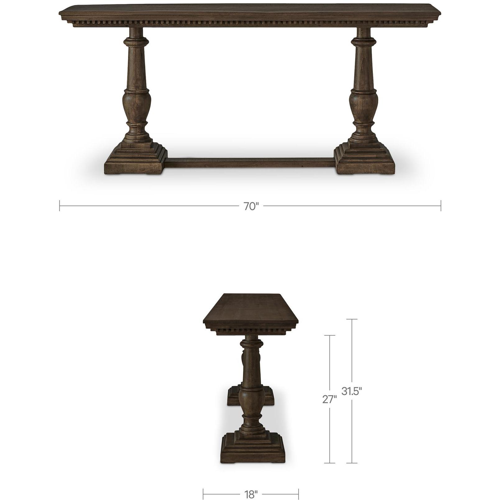 Everson Console Table Brown 8 Everson Console Table Brown - Image 8