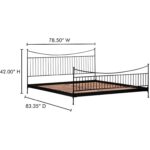 Monet King Bed Black PZ-1000-02-0 PZ 1000 02 0 70