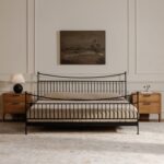 Monet Queen Bed Black PZ-1001-02-0 PZ 1001 02 0 00